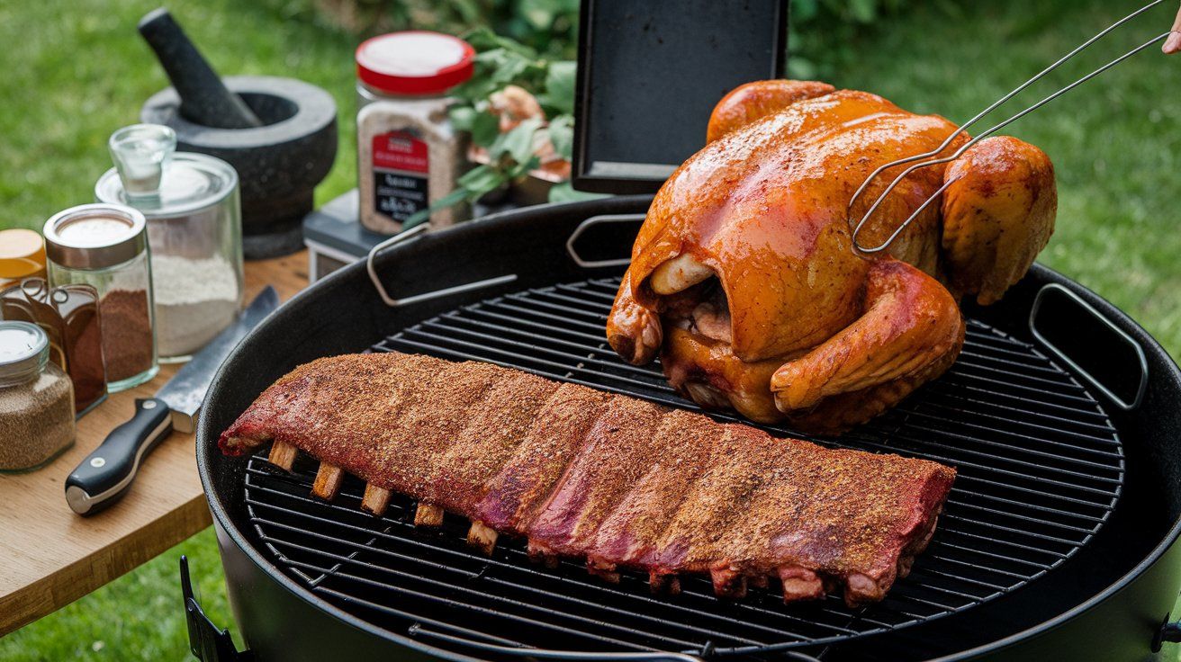 Smoked chicken for dogs